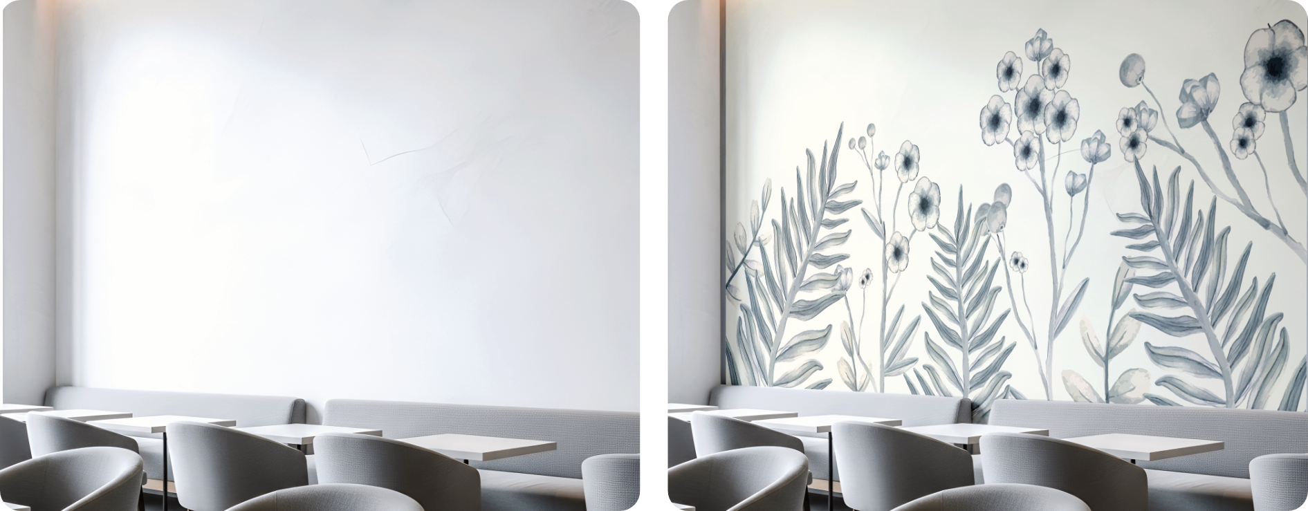 Botanical Cafe Wall